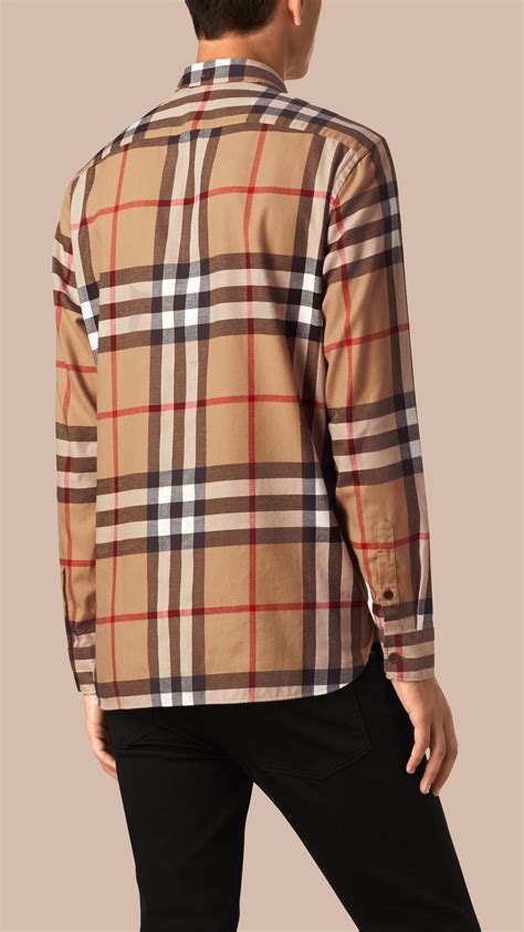 orange pink burberry flannel|Burberry t shirts for men's.